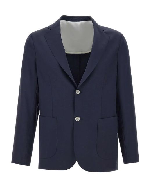 Blazer di Barba Napoli in Blue da Uomo