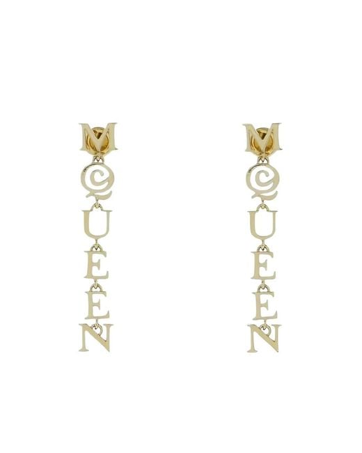 Orecchini Queen di McQueen in White