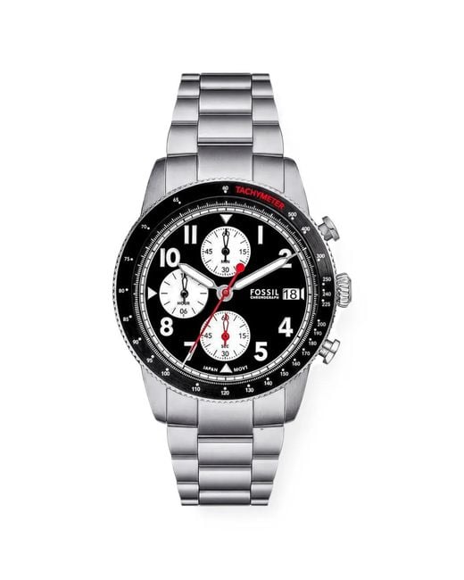 Fossil White Sport Tourer 42Mm Watch for men