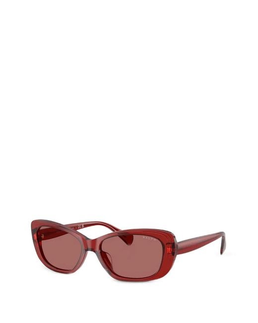 Polo Ralph Lauren Pink Rectangle-Frame Sunglasses