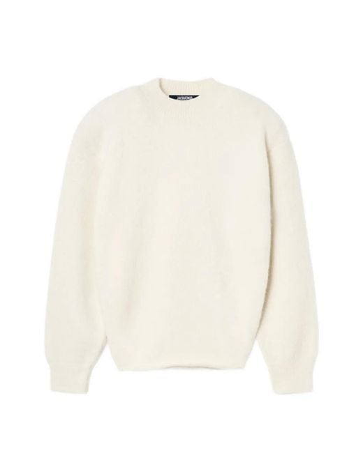Jacquemus White The Pavane Knit Jumper