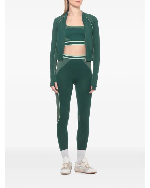 Casablanca Green Logo-Pendant Zip-Up Track Jacket