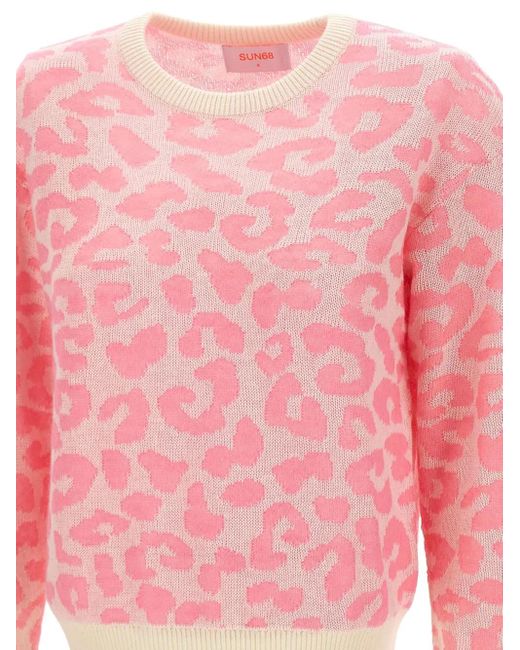 Sun 68 クルーネック セーター Pink