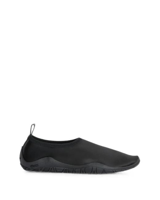 Jil Sander Black Stretch-Satin Vibram Sneakers