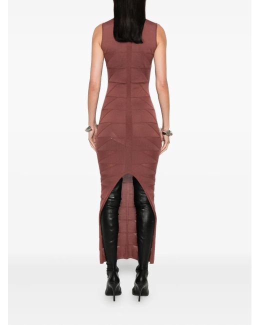 Robe Mi-Longue À Design Sans Manches Rick Owens en coloris Red