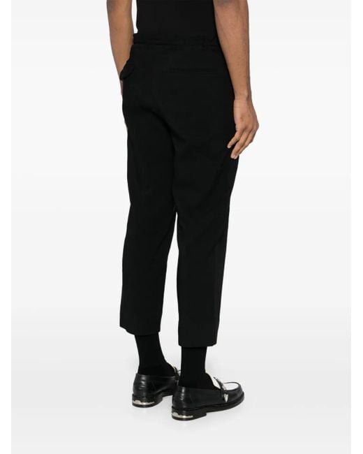 COMME DES GARÇON BLACK Black Cropped-Hose Mit Stretchbund