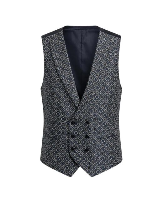 Chaleco Con Estampado Geométrico ROBERTO VINCENTI de hombre de color Blue