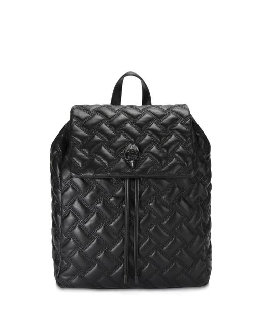 Kurt Geiger Kensington Drench Quilted Leather Backpack in Black | Lyst