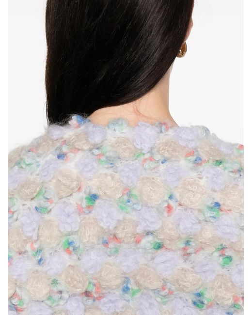 Blumarine White Bouclé Jacket