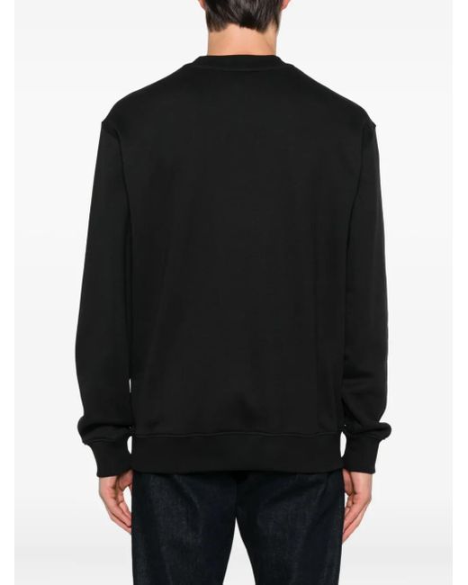 Versace Jeans Couture Black Baroque-Print Sweatshirt for men