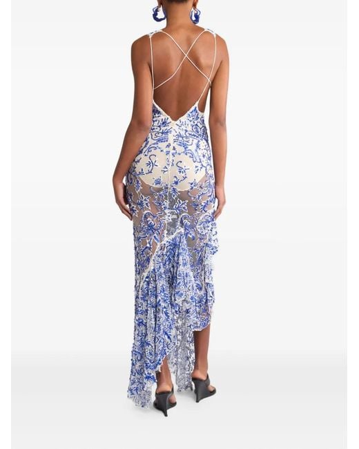 Etro Blue Sequin Dress
