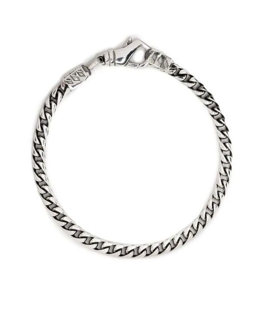 Emanuele Bicocchi Metallic Square Box Chain Bracelet