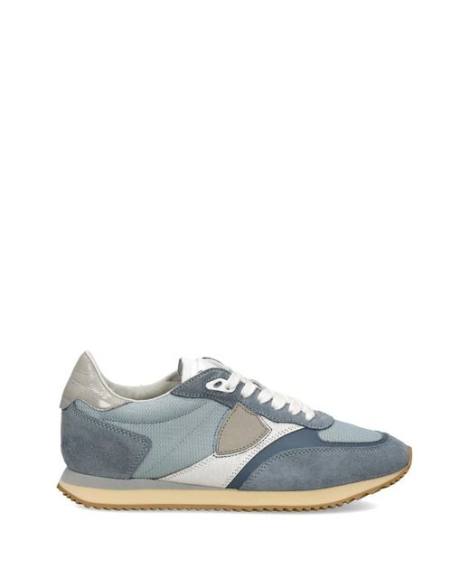 Philippe Model Blue Blville Panelled Low-Iop Sneakers