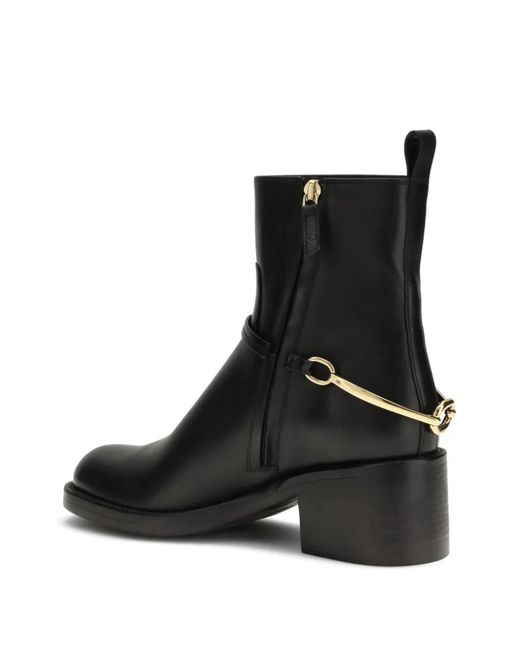 Chloé Black Dakota Round-Toe Boots