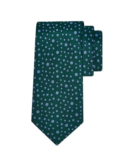 Ferragamo Green Cravate À Pois for men