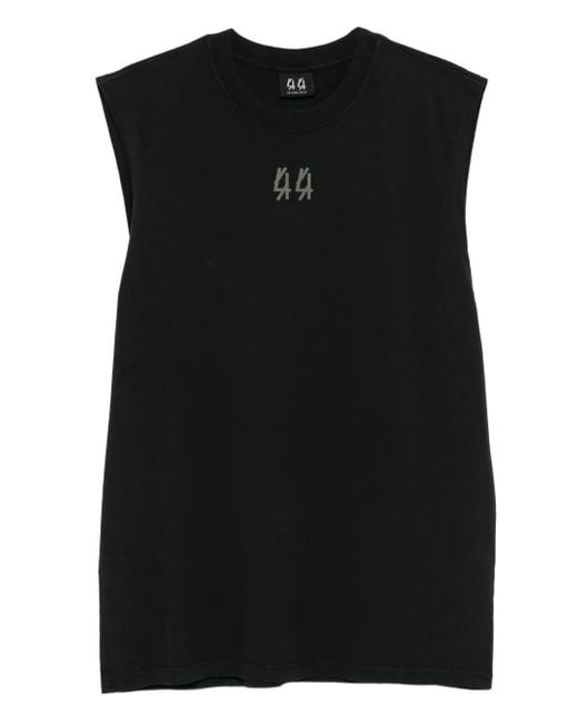 44 Label Group Top Met Logoprint in het Black voor heren