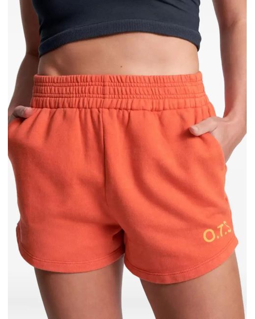 One Teaspoon Red Hustle Elasticated Logo Shorts