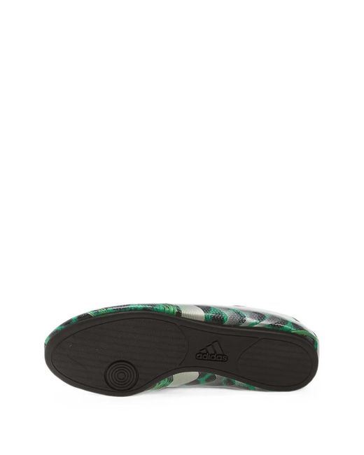 Adidas Green Taekwondo F50 Leopard-Print Sneakers