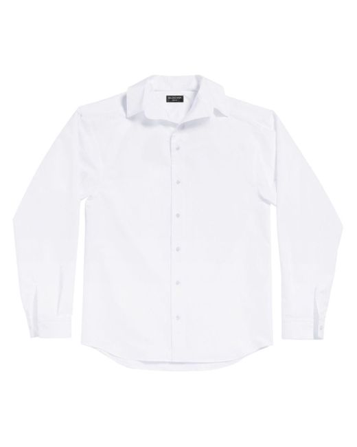 Balenciaga White Oversized Cotton Shirt