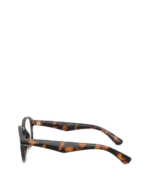 Burberry Black Tortoiseshell-Effect Square-Frame Glasses for men