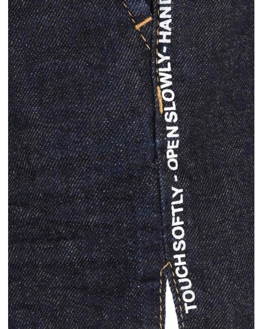 DSquared² Blue Belt-Loops Drawstring Shorts for men