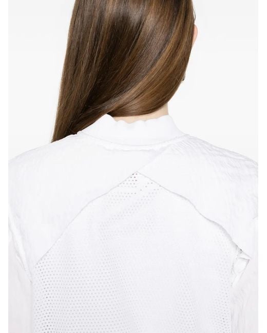 Chaqueta Corta Con Cremallera Deha de color White