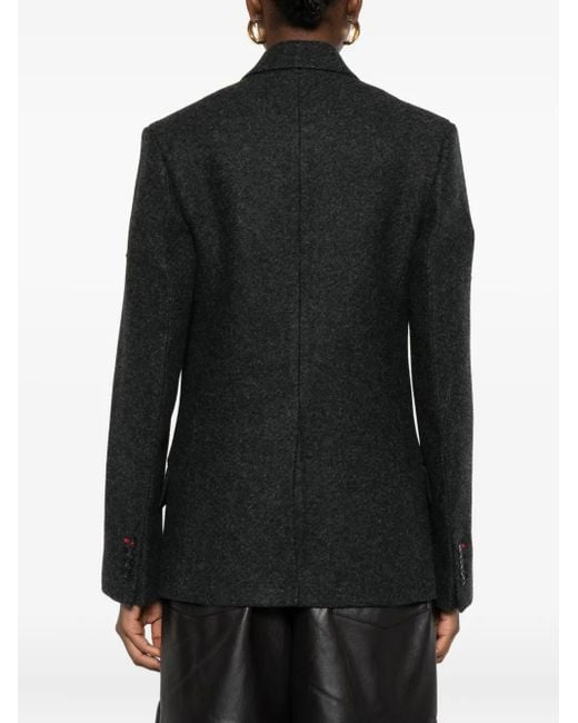 Victoria Beckham Black Single-Breasted Jacket