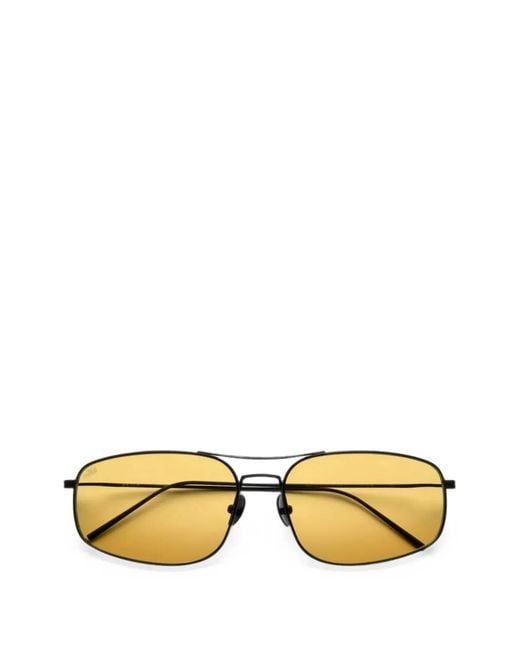 AKILA Metallic Mal Geometric-Frame Sunglasses