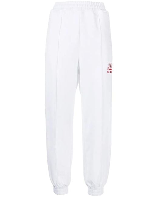 Philosophy Di Lorenzo Serafini White Logo-Print Track Pants