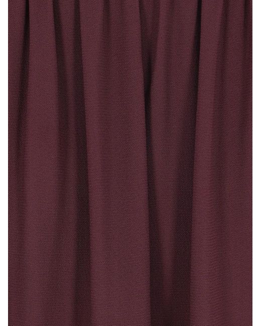 Blusa Con Colletto Plissettato di Elisabetta Franchi in Purple
