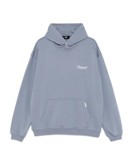 Sudadera con capucha de algodón Represent de hombre de color Blue