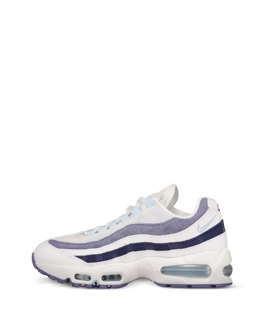 Nike White Baskets Air Max 95 Big Bubblue