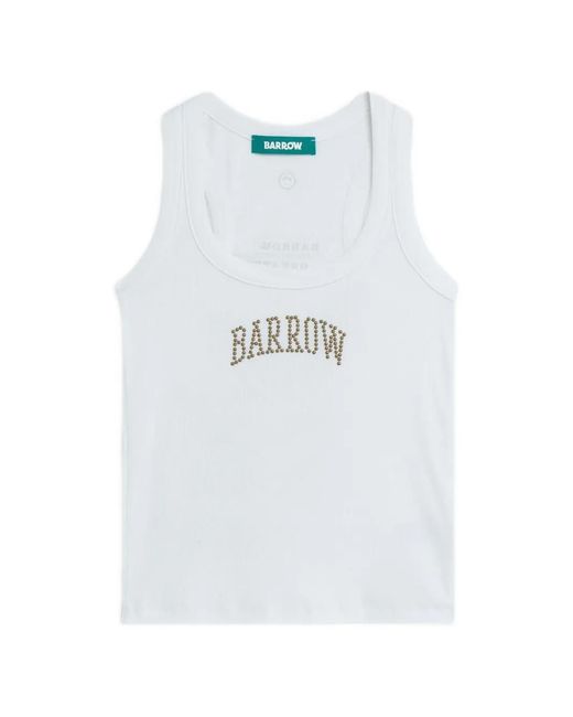 Barrow White Print Tank Top