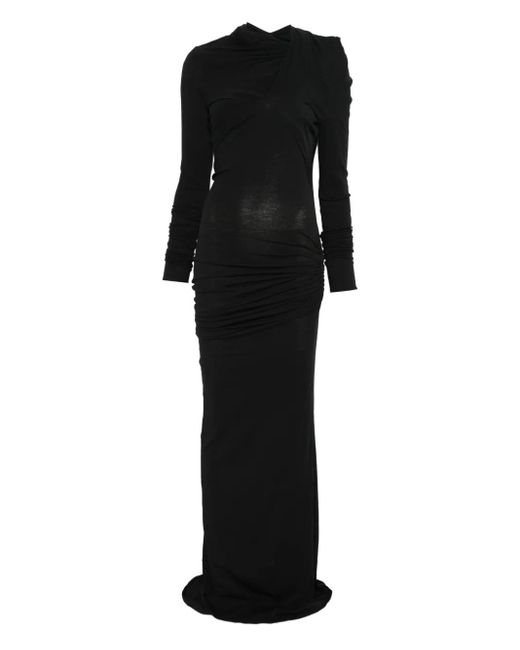 Robe Drapée À Col Bénitier Entire studios en coloris Black