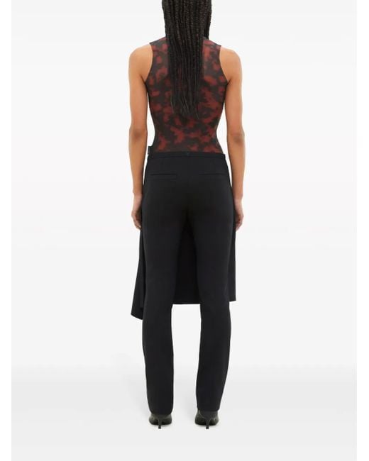 Courreges Brown Tortoiseshell High Neck Bodysuit