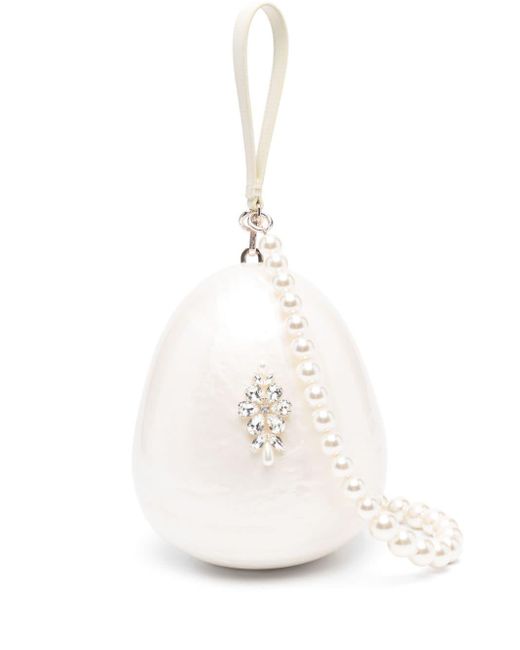 Simone Rocha Pearl Egg ハンドバッグ L ホワイト | Lyst