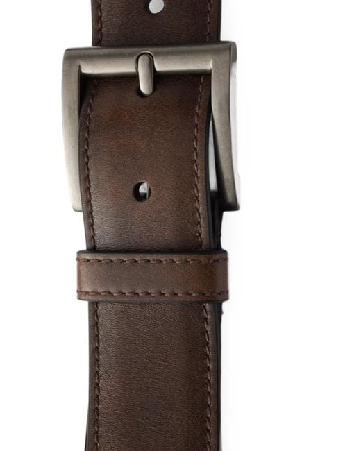 Cinturón De Piel Prada de hombre de color Brown