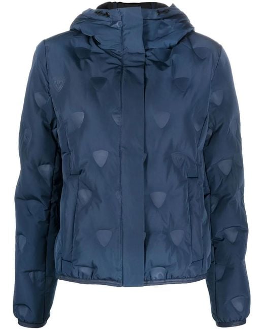 Rossignol Blue Hooded Quilted Jacket