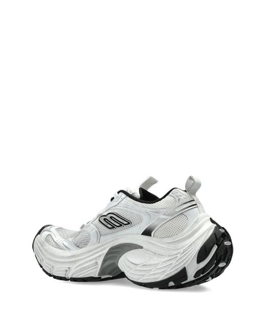 Balenciaga White Logo Appliqué Sneakers for men