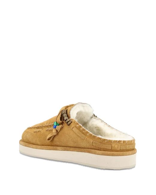 CALEB PARIS Metallic Embroidery Mules
