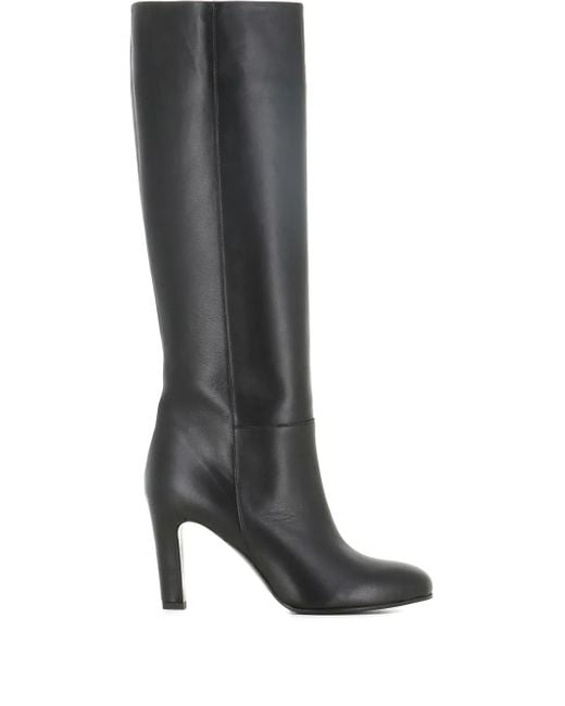 Roberto Del Carlo 80mm Round-toe Heeled Boots Black