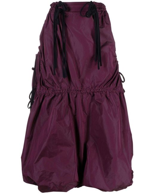 PAULA CANOVAS DEL VAS Purple Parachute Layered Skirt