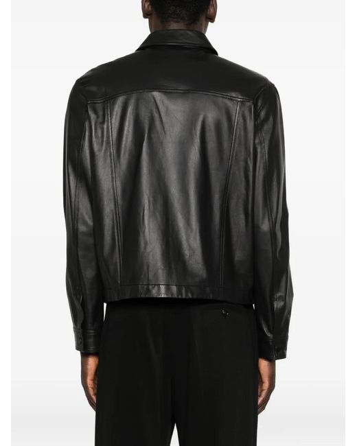 Emporio Armani Black Button Pocket Jacket for men
