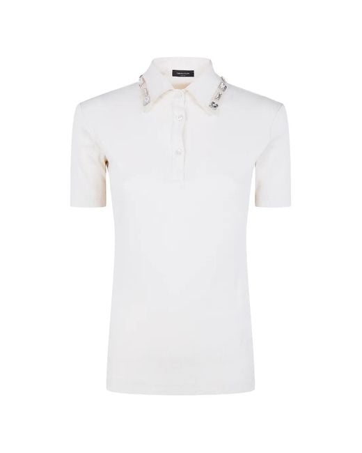 Fabiana Filippi White "Campagna" Polo Shirt
