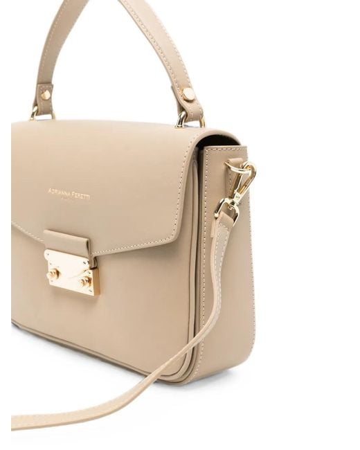 ADRIANNA FERETTI Natural Leather Tote Bag