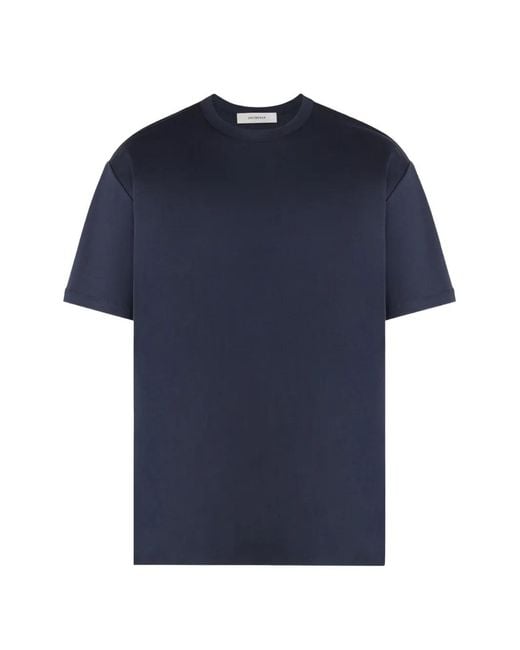 Umit Benan Blue Crew-Neck T-Shirt for men