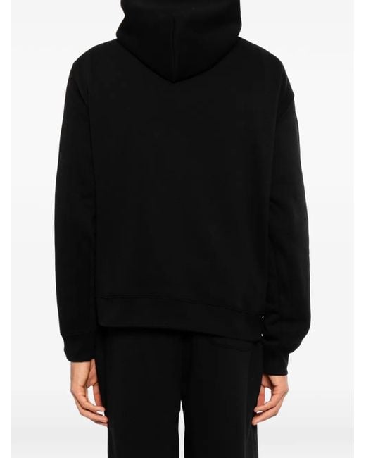 Melt Black Graphic-Print Hoodie for men