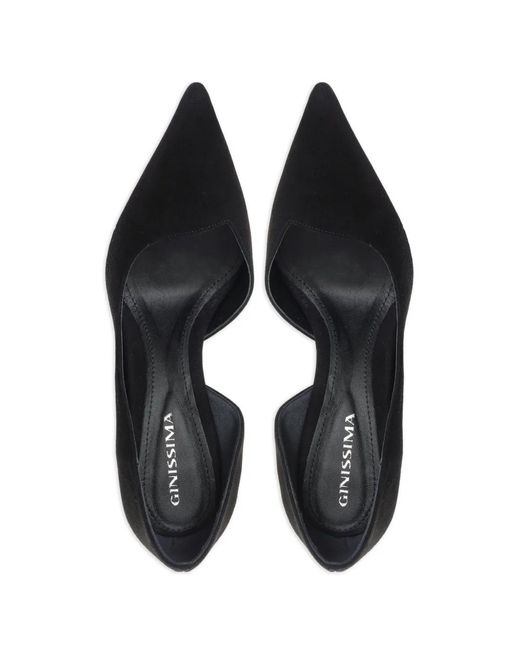 Ginissima Black Samantha Heeled Pumps