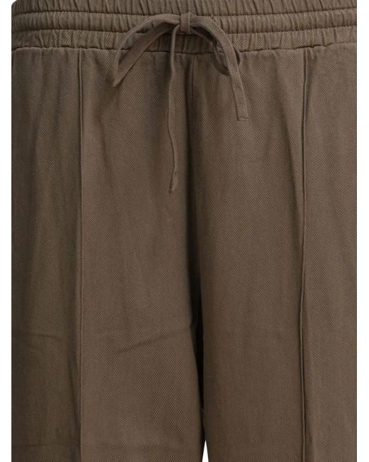 Altum Brown Drawstring Side-Panel Trousers for men