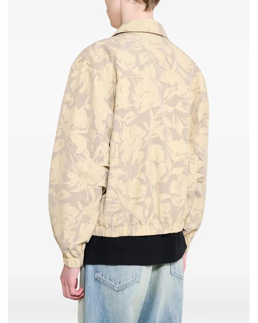 Cmmn Swdn Natural Luke Floral-Print Blouson Jacket for men